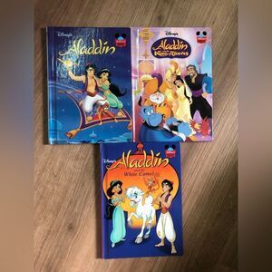 3 CLASSIC DISNEY Aladdin Books